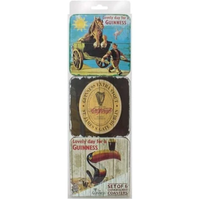 Image of Guinness Nostalgic Coasters 6 Pack