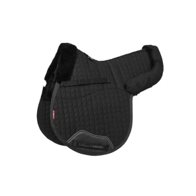 Image of LeMieux Merino+ Half Lined GP Numnah Black/Black Large