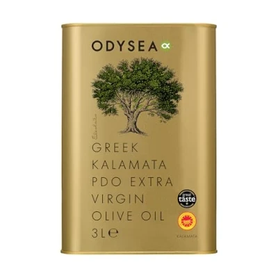 Image of Odysea Greek PDO Kalamata Extra Virgin Olive Oil Tin, 3 Litre