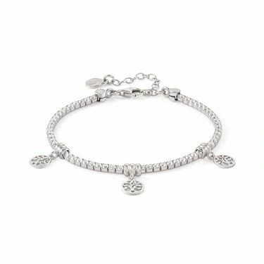 Image of Nomination Chic Silver Crystal Tree Of Life Bracelet