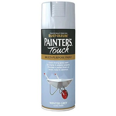 Image of Rust Oleum AE0040017E8 400ml Painter&#039;s Touch Spray Paint Winter Grey Gloss