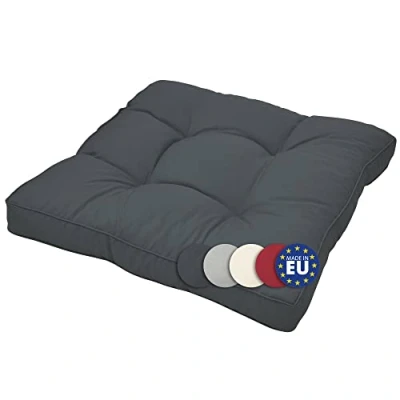 Image of Beautissu Lounge Cushion Xluna Seat Pad 70 x 10 cm Rattan Outdoor Garden Chair Patio Furniture for Sitting Graphite Grey