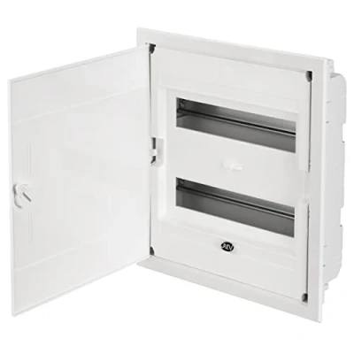 Image of REV Ritter 0515502555 Junction Box Small Built in 2 Rows with White Door