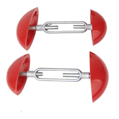 Image of Footful 1 Pair of Mini Adjustable Shoe Stretchers Shapers Width Extenders Red