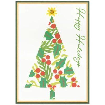Image of Sizzix A6 Layered Stencils Cosmopolitan Christmas, Happy Holidays by Stacey Park, Multicolor, One Size
