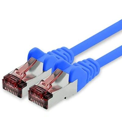 Image of freiwerk network cable Cat.6 50m blue 1 x Ethernet Lankabel Cat6 Lan Sftp Pimf patch 1000 Mbit s
