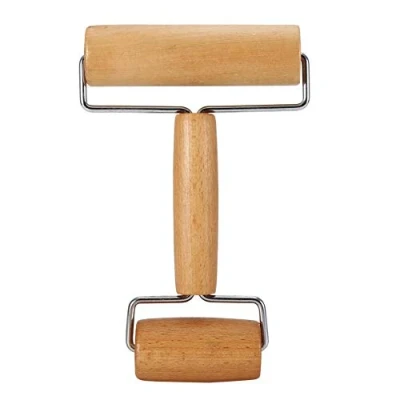 Image of TOPINCN Dough Baker Roller Set Wooden Rolling Pin Baking Kitchen Utensils for Pastry,Tortilla, Pizza, Cookie and More(#2)