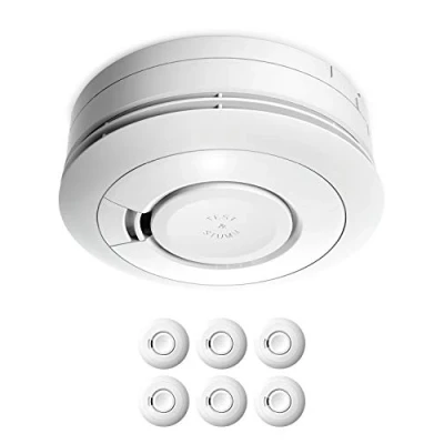 Image of Ei Electronics Ei650 10 Year Smoke Alarm, White, Pack of 10, 3G161, 3 voltsV