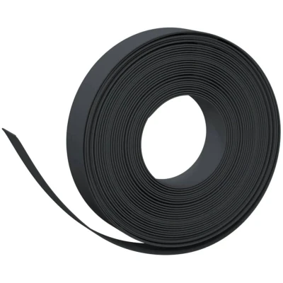 Image of vidaXL Garden Edgings 2 pcs Black 10 m cm Polyethylene