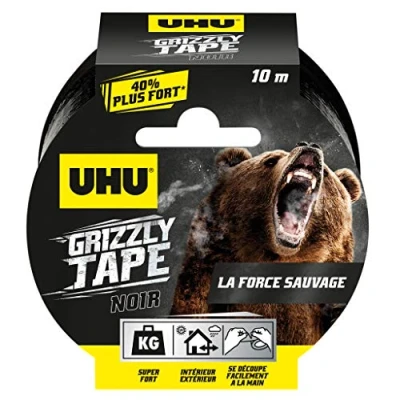 Image of UHU 34555 Grizzly Tape 10 m Black