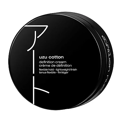 Image of Shu Uemura, Defining Hair Cream Uzu Cotton, All Types, Flexible Hold, Lightweight Finish, Anti Frizz, 75 ml