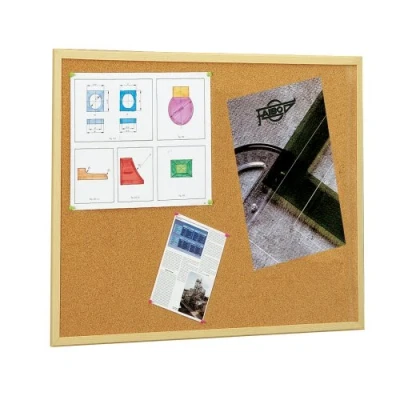 Image of 5 Star Cork Board with Wooden Frame, 30 x 40 cm. 607 1