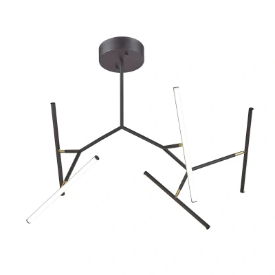 Image of Kato Ceiling Light 49W 3000K Aluminum, Silicon Sandy Black Gold