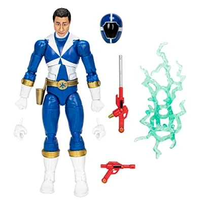 Image of Power Rangers Lightning Collection Lightspeed Rescue Blue Ranger 6 Inch Premium Collectible Action Figure Toy with Accessories, Kids Ages 4 and Up