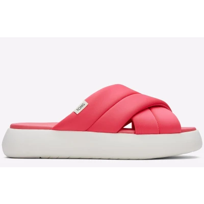 Image of TOMS Alpargata Mallow Crossover Slide Womens Pink