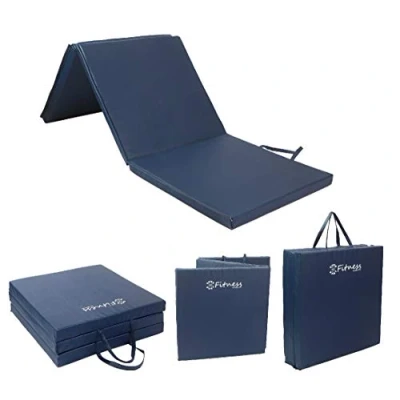 Image of Sure Shot Fitness Four Fold Mat, Navy, 50mm