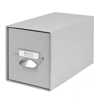 Image of Rössler SOHO CD Storage Box with Metal Index Holder Neutral