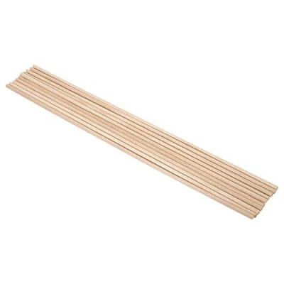 Image of Wooden Dowel Rods, Craft Sticks, 10pcs 30cm Long DIY Arts Sticks Dowels Pole Rods Sweet Trees Wood Tool 5 Sizes for DIY(4MM*30CM)