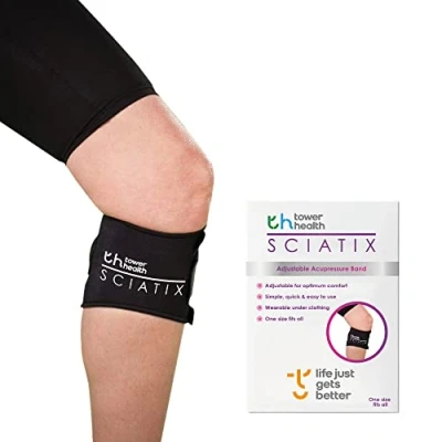 Image of Sciatix x2 Instant Sciatica Relief Helps Relieve Back Pain and Sciatic (Sciatica) by Acupressure Compression Calf WRAP. Class I Medical Device