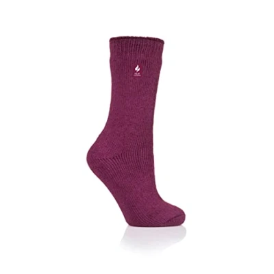 Image of 1 Pair Deep Fuchsia Original Thermal Socks Ladies 4 8 Heat Holders