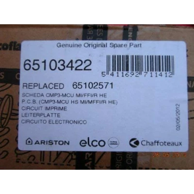 Image of Ariston Printed Circuit Board 65103422