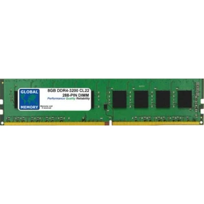Image of 8GB DDR4 3200MHz PC4 25600 288 PIN DIMM MEMORY RAM COMPATIBLE WITH PC DESKTOPS/MOTHERBOARDS