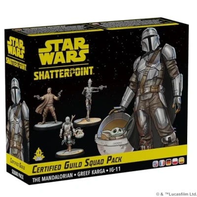 Image of Atomic Mass Games Star Wars Shatterpoint: Certified Guild (The Mandalorian Squad Pack) Miniatures Game Ages 14+ 2 Players 90 Minutes Playing Time