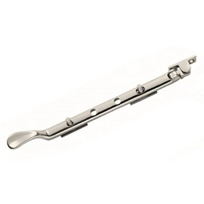 Image of Carlisle Brass 254mm (10&quot;) Victorian Window Casement Stay for Wooden/Timber Windows (Satin Nickel)
