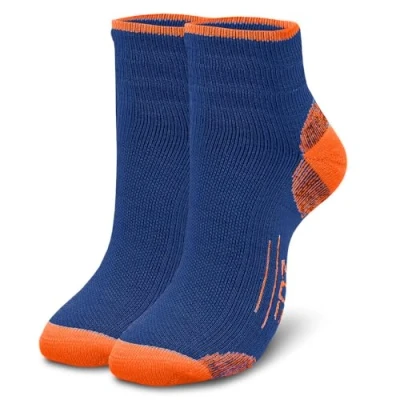 Image of EDZ Merino Running Socks Blue/Orange, UK6 8