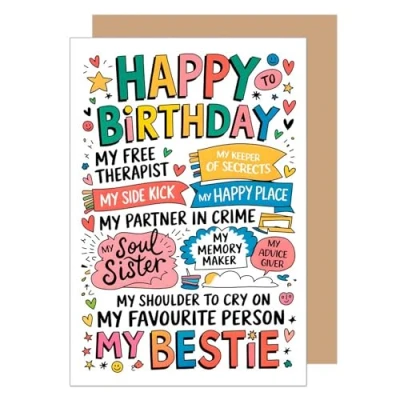 Image of Edition Seidel Premium Birthday Card with Envelope, Greetings Card, Greeting Saying Birthday, Happy Mother, Wife, Girlfriend (G3652 SW024)