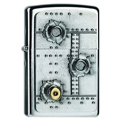 Image of Zippo Lighter, Brass, Stainless Steel, 1 x 3,5 5,5 cm