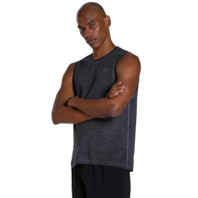 Image of Puma Studio Foundation WASH TANK Top, Men&#039;s, Size: Medium, Black