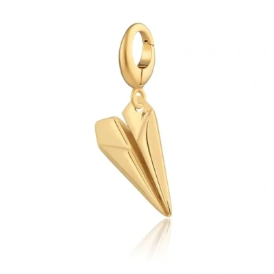 Image of Lily Charmed 18ct Gold Plated Paper Plane Charm