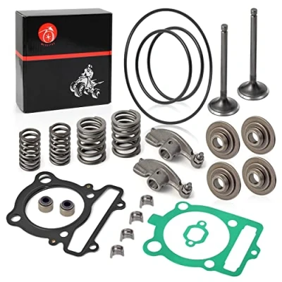 Image of Rocker Arm &amp; Intake Exhaust Valve Seal Spring Gasket Kit For YAMAHA 350 Warrior Raptor Grizzly Bruin Wolverine Big Bear 400 Kodiak