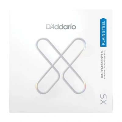 Image of D&#039;Addario Guitar Strings XS Plain Steel Single String XSPL0155 Maximum Life with Smooth Feel &amp; Exceptional Tone .0155
