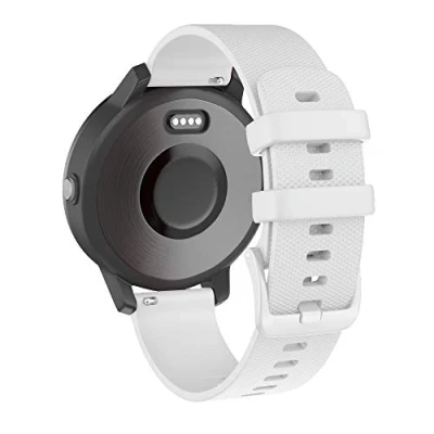 Image of ISABAKE Watch Strap for Garmin Vivomove HR/Vivoactive 3/Forerunner 245/645 Music 20mm Silicone Replacement Band