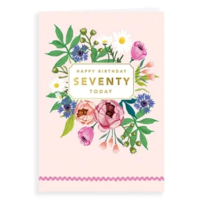 Image of Avant Garde Studios Milestone Age Birthday Card 70 F 9 x 6 inches
