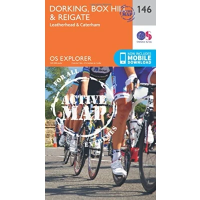 Image of Explorer Active 146 Dorking, Box Hill &amp; Reigate Map With Digital Version