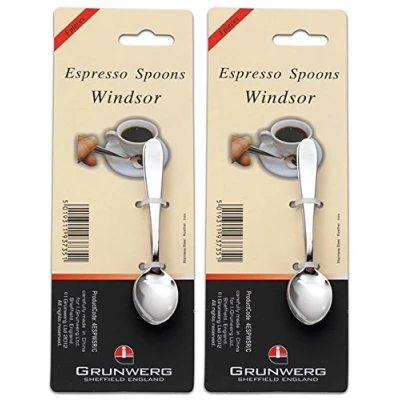 Image of Set of 8 Windsor Pattern Espresso Spoons