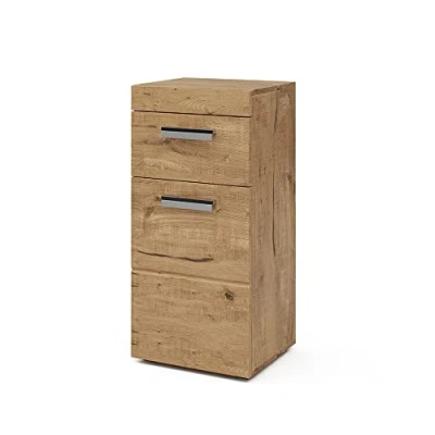 Image of Vicco Midi cabinet Luna, Oak, 37 x 79 cm