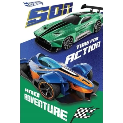 Image of Danilo Promotions LTD Hot Wheels Son Birthday Card,Multicolor,210 x 290 mm