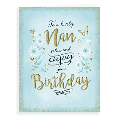 Image of Piccadilly Greetings Modern Birthday Card Nan 8 x 6 inches
