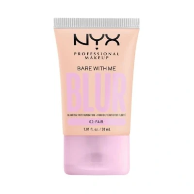Image of NYX Professional Makeup Blurring Tint Foundation, Medium Coverage, Matte Finish, With Niacinamide, Matcha and Glycerin, 12 Hours Hydrating, Bare Me Blur, 30 ml, Shade: Fair