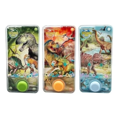 Image of LND Gifts Set Of 3 Dinosaur Handheld Water Games, Fun and Friendly Designs Hand Held Games for Kids, Exciting Kids Retro Toys, Children&#039;s Toys