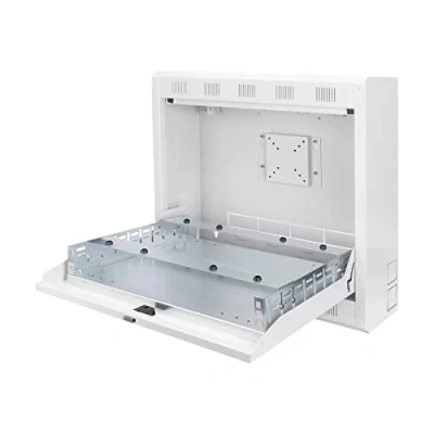 Image of DIGITUS DVR NVR housing wall mounting 2U 19&quot; profile plate (incl. 1U 19&quot;) 12&quot; monitor mount light grey