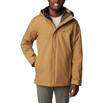 Image of Columbia Men&#039;s MiShort Sleeveion Air Interchange 3 in 1 Winter Coat, Brown, S