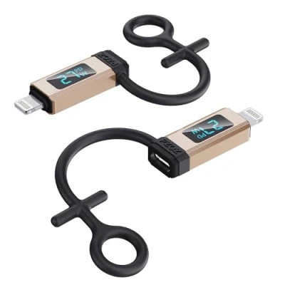 Image of PZOZ USB C to Lightning Adapter with LED Display 27W PD USBC Fast Charging Adaptor compatible iPhone 14/13/12/11 Pro Max