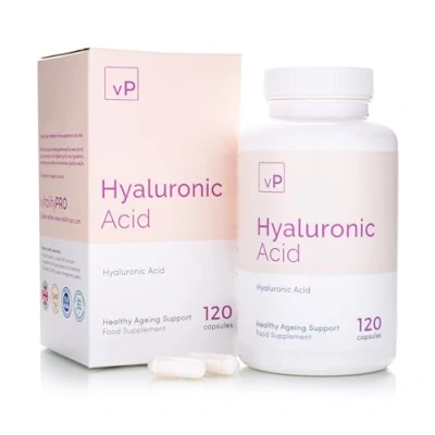 Image of Hyaluronic Acid 316mg x 120 Capsules Third Party Tested Over 98.4% Purity Vitality Pro High Molecular Weight Supplement