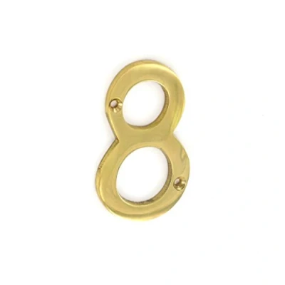 Image of SEC 75MM Brass Numeral 8 S2508