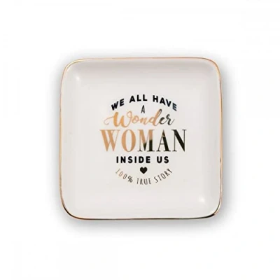 Image of We All Have Wonder Woman Inside Us Ceramic Trinket Tray Sentimental Gift Idea 280000026